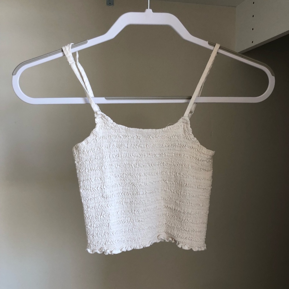 Brandy Melville Linen Crop Top